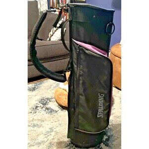 Spalding Lightweight Sunday Golf Bag 6-Way Carry Green Black